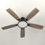 Ventilateur de plafond 52 po avec lumières DEL et télécommande Karlena (ensemble de 2)-116574022-116574020