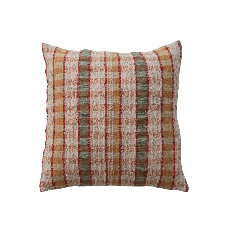 Artisan Striped Cotton Wool Pillow