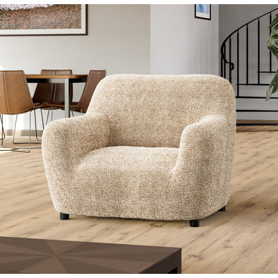 Stretchy Slipcover for Armchair  - Durable & Stylish - Microfibra Printed Collection
