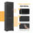 Tall Bathroom Storage Cabinet, Freestanding Storage Cabinet With Two Different Size Doors And Adjustable Shelf, Door Shelve Design-1614146446