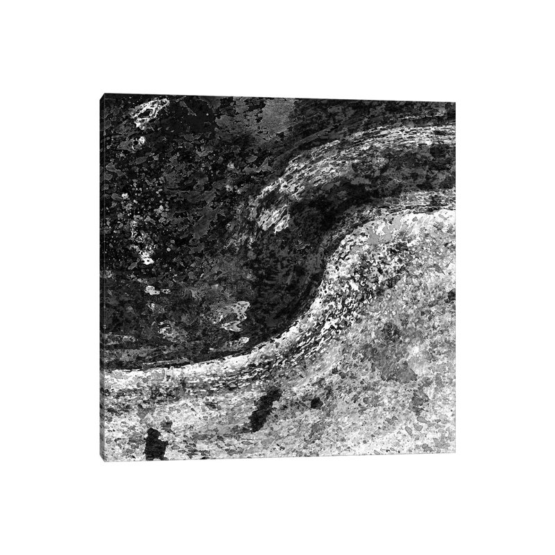 Black And White River by Kimberly Allen - Print on Canvas, Wrapped Canvas, 45.72cm H x 45.72cm W x 3.81cm D