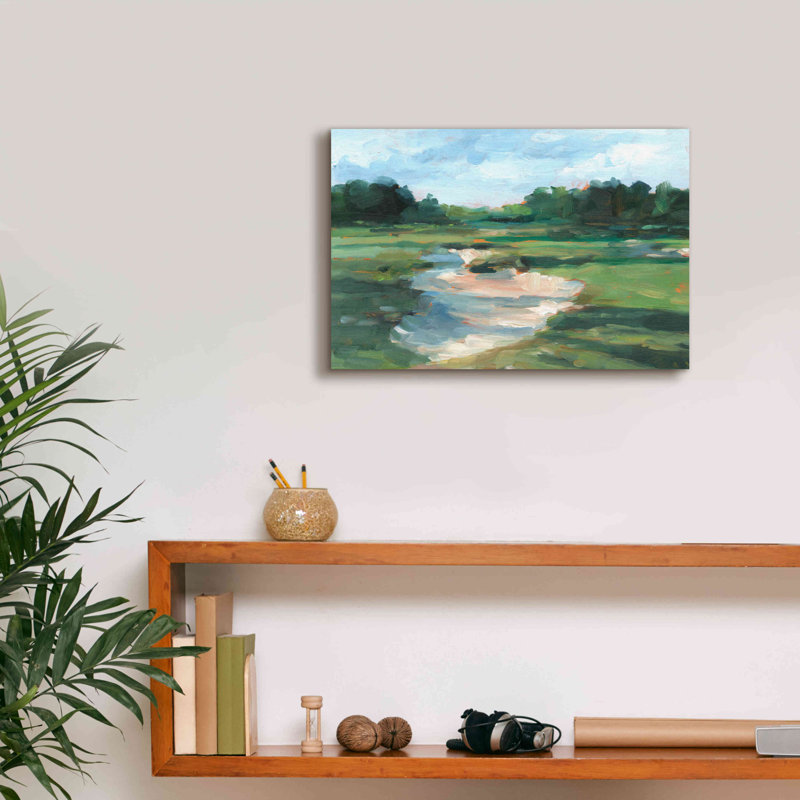 «Golf Course Study I» par Ethan Harper, art mural sur toile, H 12 po x l 18 po x P 0,75 po