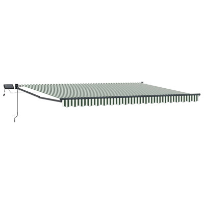 vidaXL Polyester Retractable Patio Awning