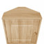 Meuble de coin haut pour salle de bain, 37 x 24 x 170 cm, MDF monobloc, naturel-110773289