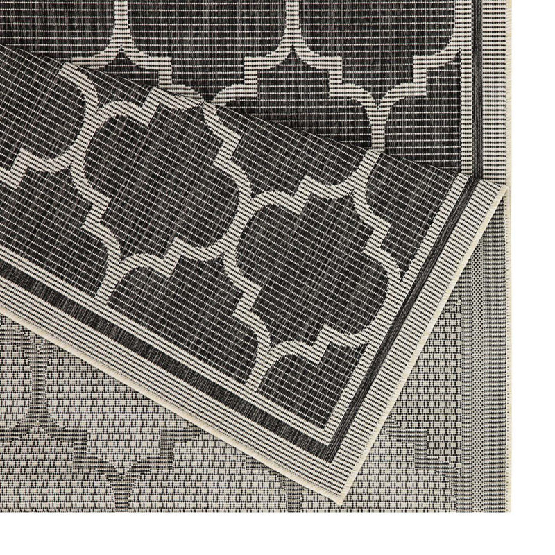 Tapis intérieur / extérieur à motif treillis, Rectangle 7 pi 10 po x 10 pi 3 po