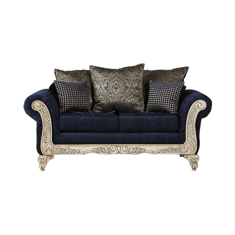Causeuse l 69,4 po, bleu royal