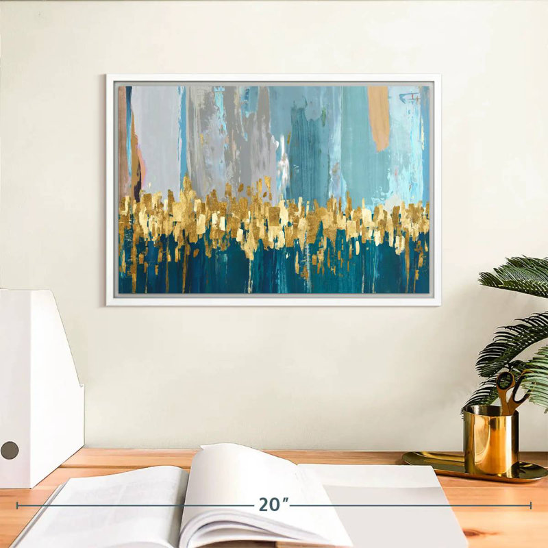 Starlight, Cadre flottant blanc, 13 po x 9 po
