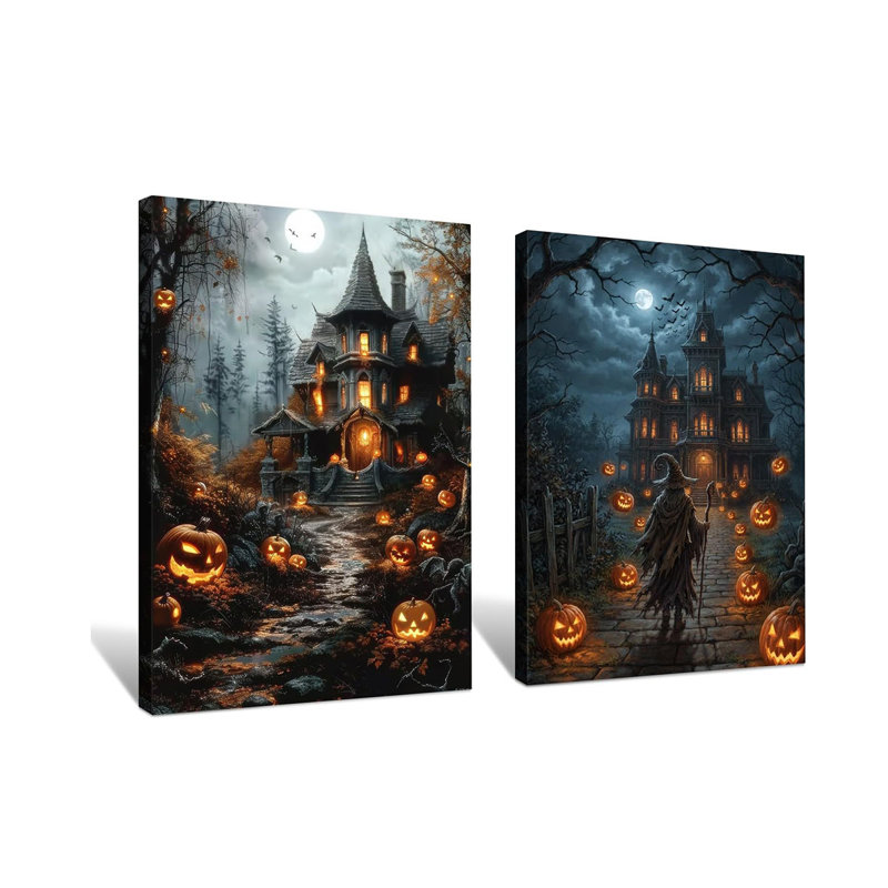 2 Piece Wrapped Canvas Wall Art, 60cm H x 40cm W
