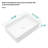 19.63"X13.69" White Ceramic Rectangular Vessel Bathroom Sink(Includes Only The Bathroom Sink)