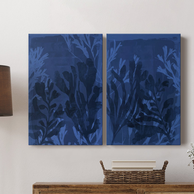 Toile tendue Sapphire Sea Bloom I-Premium Gallery - prête à être accrochée, H 12 po x l 8 po