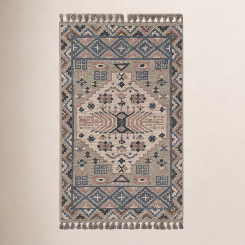 Tahoe Hand Tufted Wool Southwestern Area Rug, Rectangle 2' x 3'