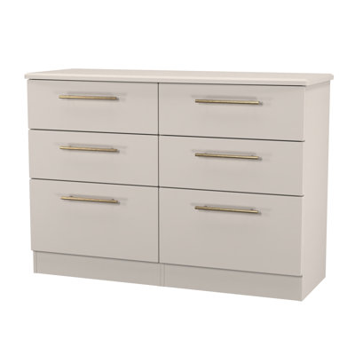 Fully Assembled Akaneden 6 Drawer 112Cm W Double Dresser