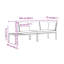  Ensemble de canapé de jardin modulaire moyen en aluminium thermolaqué noir