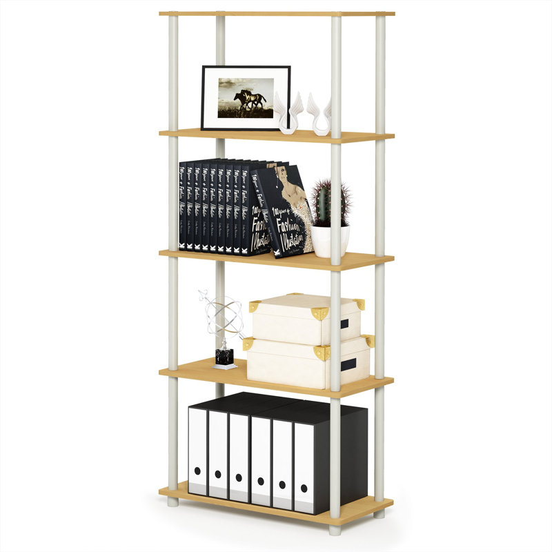 Heslin 23.58'' W Manufactured Wood Shelving Unit, Beech/White