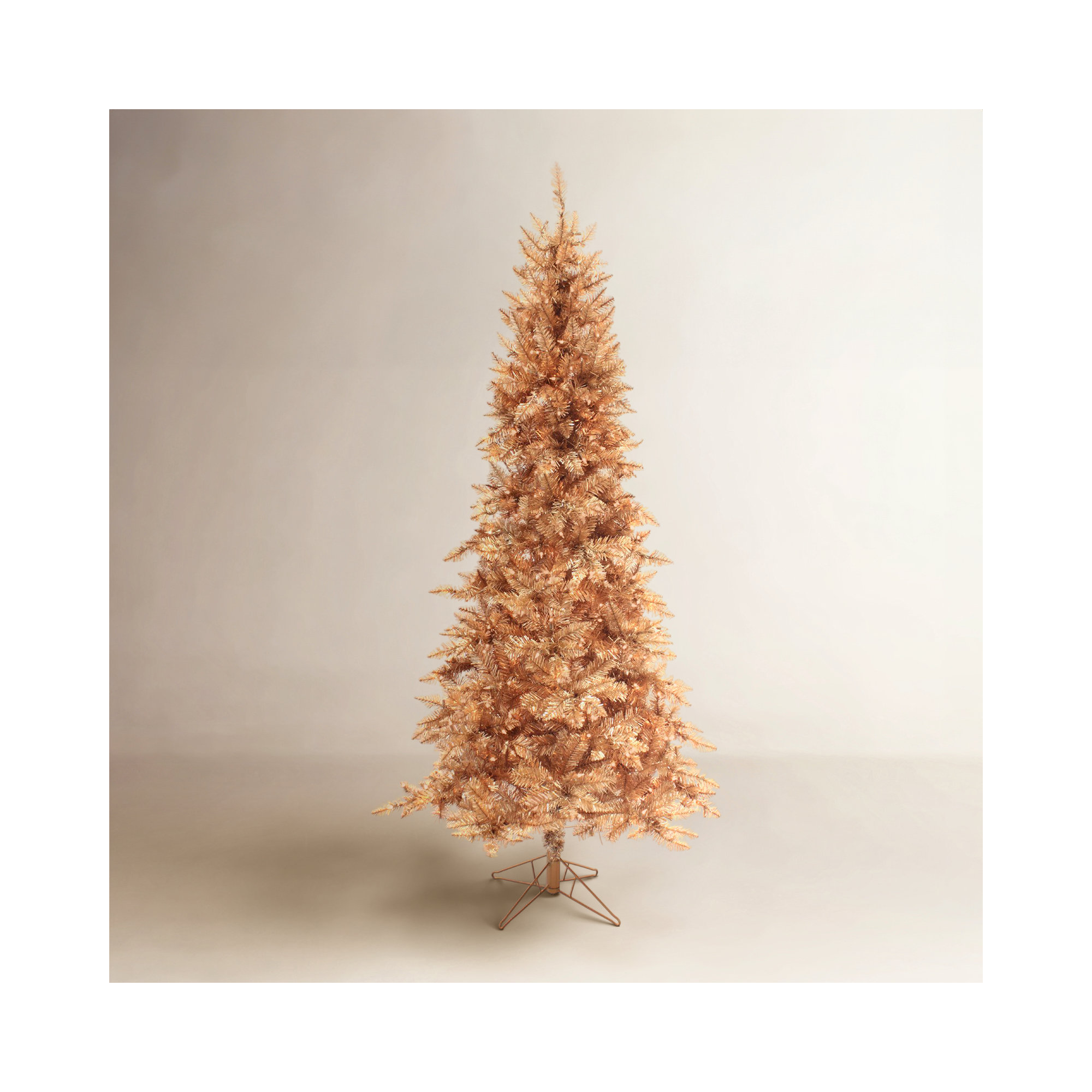 Lighted Artificial Pine Christmas Tree, 6'