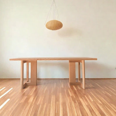 Burly wood ash wood dining table