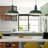  2-Light Green Farmhouse Pendant Light 18.1 Inch Industrial Pendant Light with Wire Cage for Kitchen Barn Dining Room-115827728