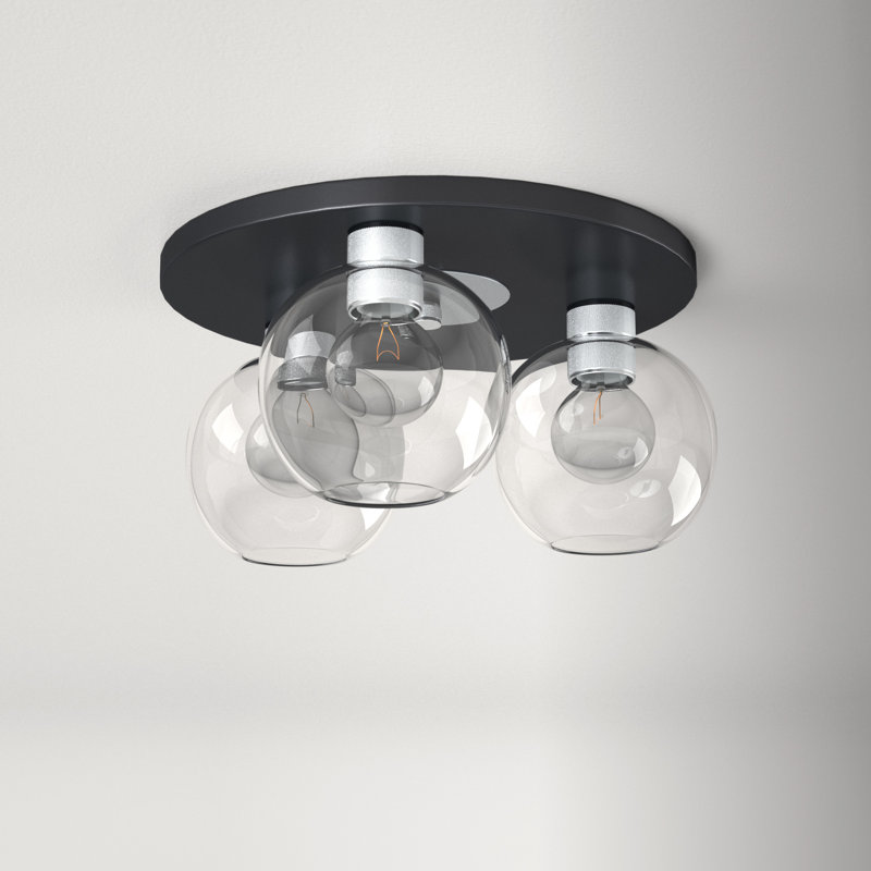 Davian Glass Flush Mount