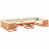 Coussin beige / structure brune est en rupture de stock