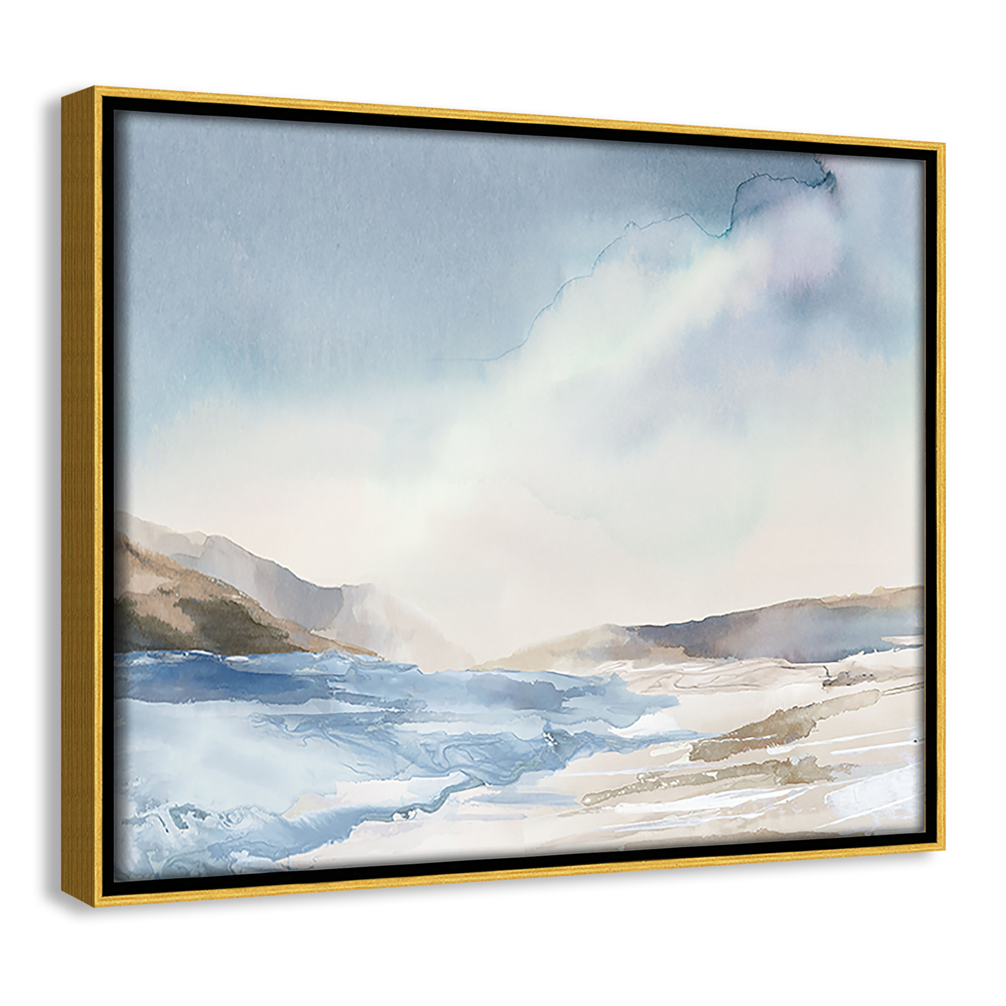 Mystic Shores Print by Mystic Shores, 9.5" H x 11.5" W, Gold
