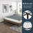 Full Mattress Foundation With Textured Fabric Cover-1196533154