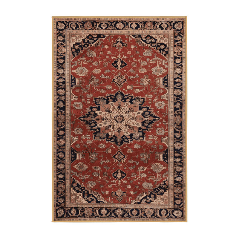 Tapis brun lavable à la machine, Rectangle 2 pi x 3 pi