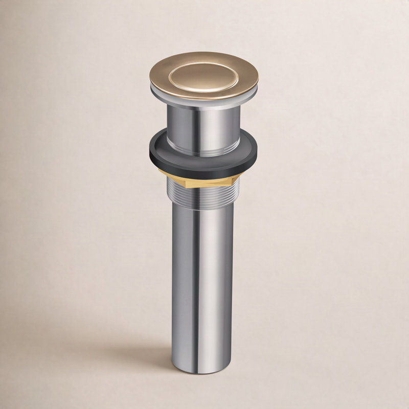 Moen Spring Loaded Push Button Bathroom Drain Assembly, Without Overflow, Antique Bronze
