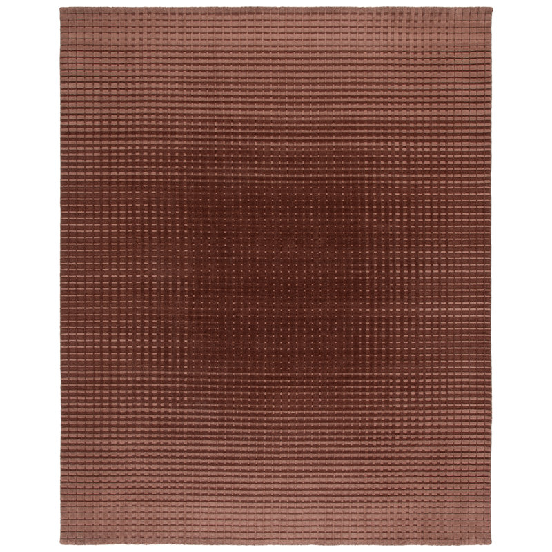 Laine tissée à la main 70% Ridgewood 301; Tapis abstrait 30% coton recyclé, Rectangle 6' x 9'