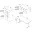 Bureau debout réglable avec rangement et bibliothèque Bush 500-87840159
