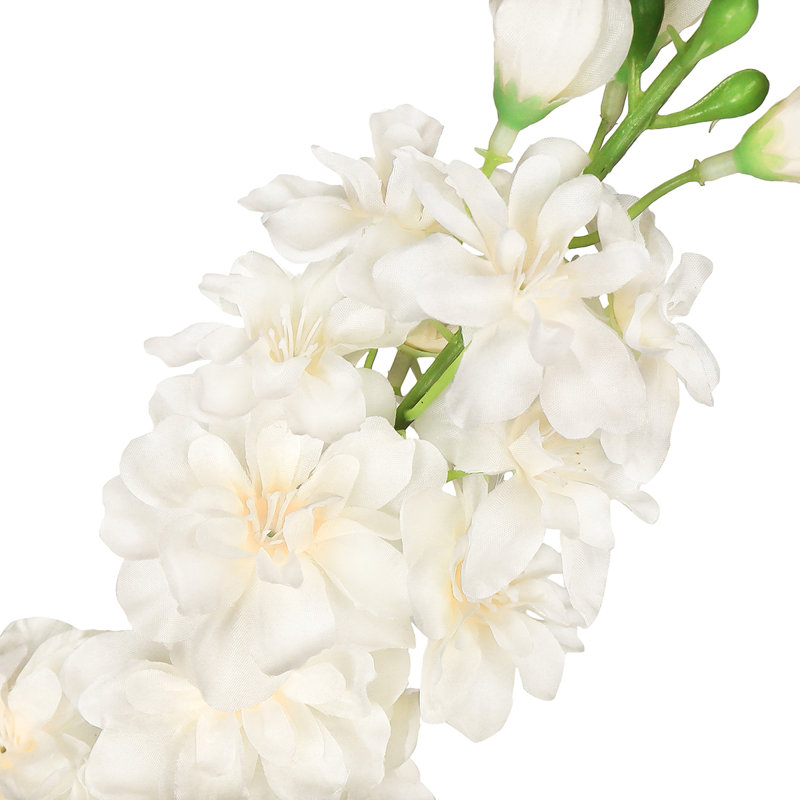 Fleur artificielle Delphinium, Ivoire crème
