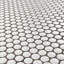 Metro Penny Glossy White 9-3/4" x 11-1/2" Porcelain Mosaic Tile