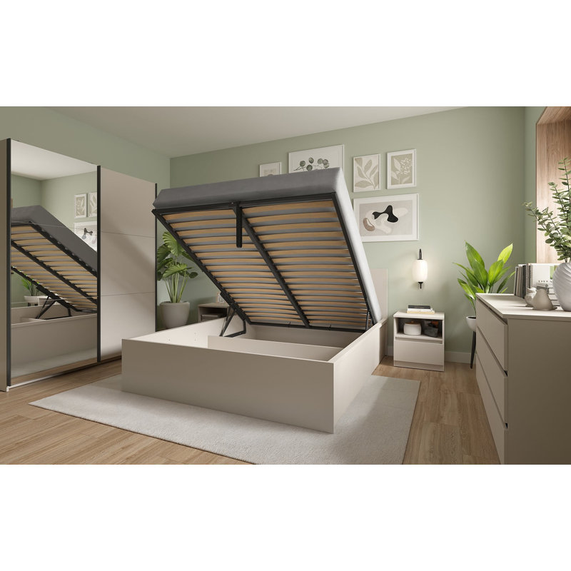 Kennet Ottoman Bed with Lift-Up Storage, Small Double (120 x 200cm), Cashmere