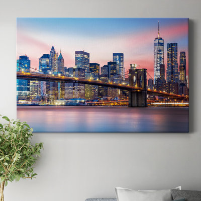 9_Brooklyn Bridge - Toile tendue avec châssis de qualité supérieure - prête à être accrochée
