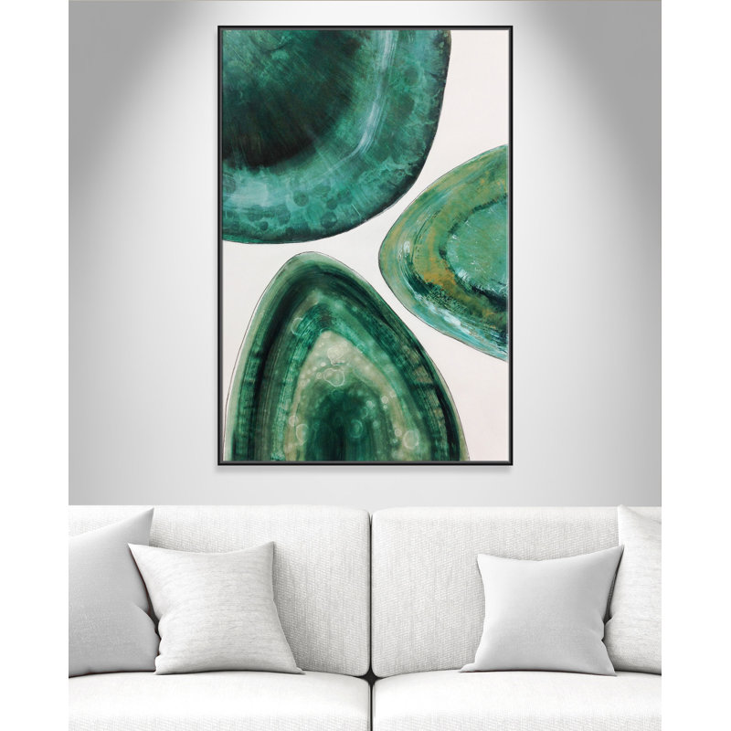 This Stunning Abstract Agate Image - Floater Frame, reproduction d'art sur toile, H 61 po x l 41 po x P 2 po, Cadre noir
