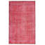 Tapis rouge foncé à transition de couleur 5 pi 3 po x 8 pi 11 po