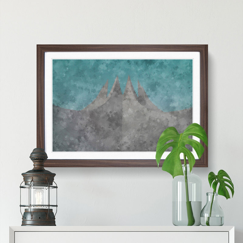 Tempodrom in Berlin - Picture Frame Painting Print, 62cm H x 87cm W x 2cm D, Walnut Framed
