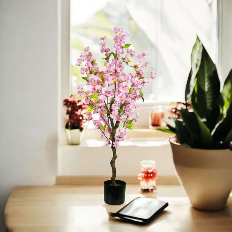 120Cm Artifcial Cherry Tree, Pink