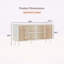 Buffet polyvalent en bois rustique pour le rangement et la décoration du salon