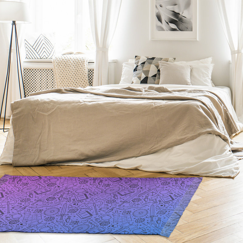 Tapis mauve/noir dégradé rpg Mcguigan, Non