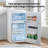 R.W.FLAME 3.2 Cubic Feet Mini Fridge with Freezer-94166380