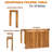 Solid Acacia Wood Folding Balcony Table-2032094532