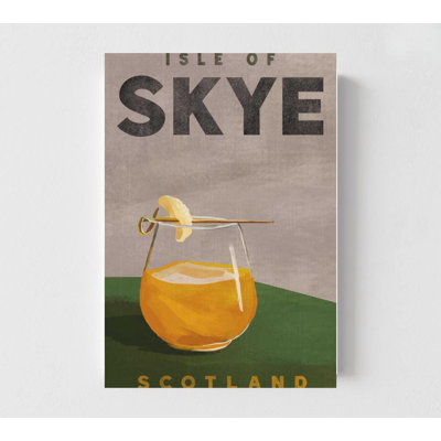 Isle of Skye Cocktail Art Print: Scotch Whiskey Bar Decor