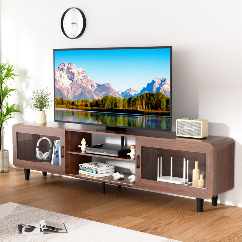 Charming Mid Century Modern TV Stand With Multiple Functionalities For Living Room