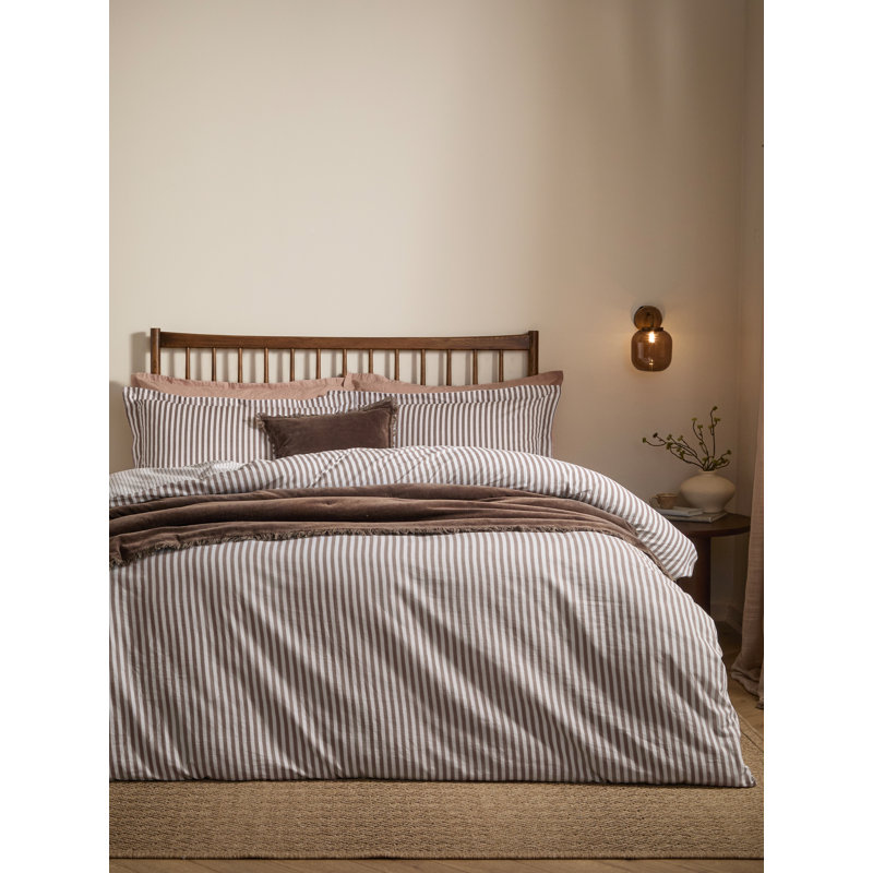Hebden Stripe 100% Cotton Duvet Cover Set