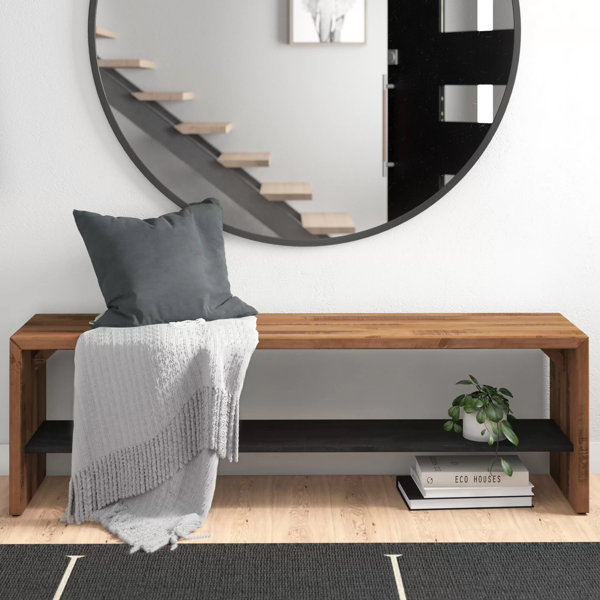 Nolan Entryway Bench & Wall Shelf Set