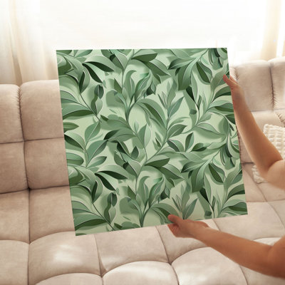 «Botanical Green Plant Leaves IV Cottage», reproduction d'art non encadrée
