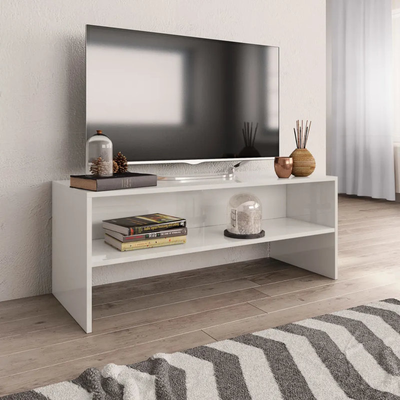 Havard TV Stand, 40cm H x 80cm W x 40cm D, Concrete Grey