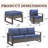 Drazen Wicker Steel Outdoor Seating Group-910527887-910527886
