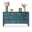 Buffet décoratif bleu en bois massif-146492270