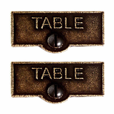 Etiquettes de nom de table étiquettes de plaque switch
